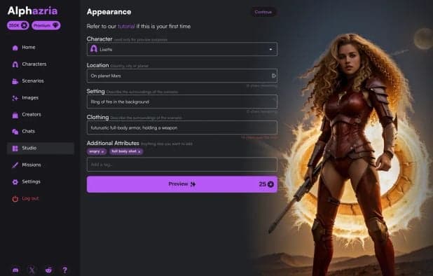 Alphazria screenshot 2