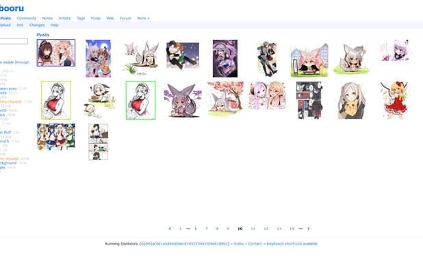 Danbooru screenshot 1