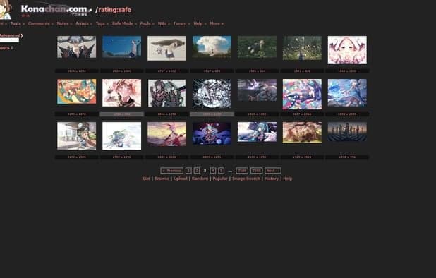 Konachan screenshot 2