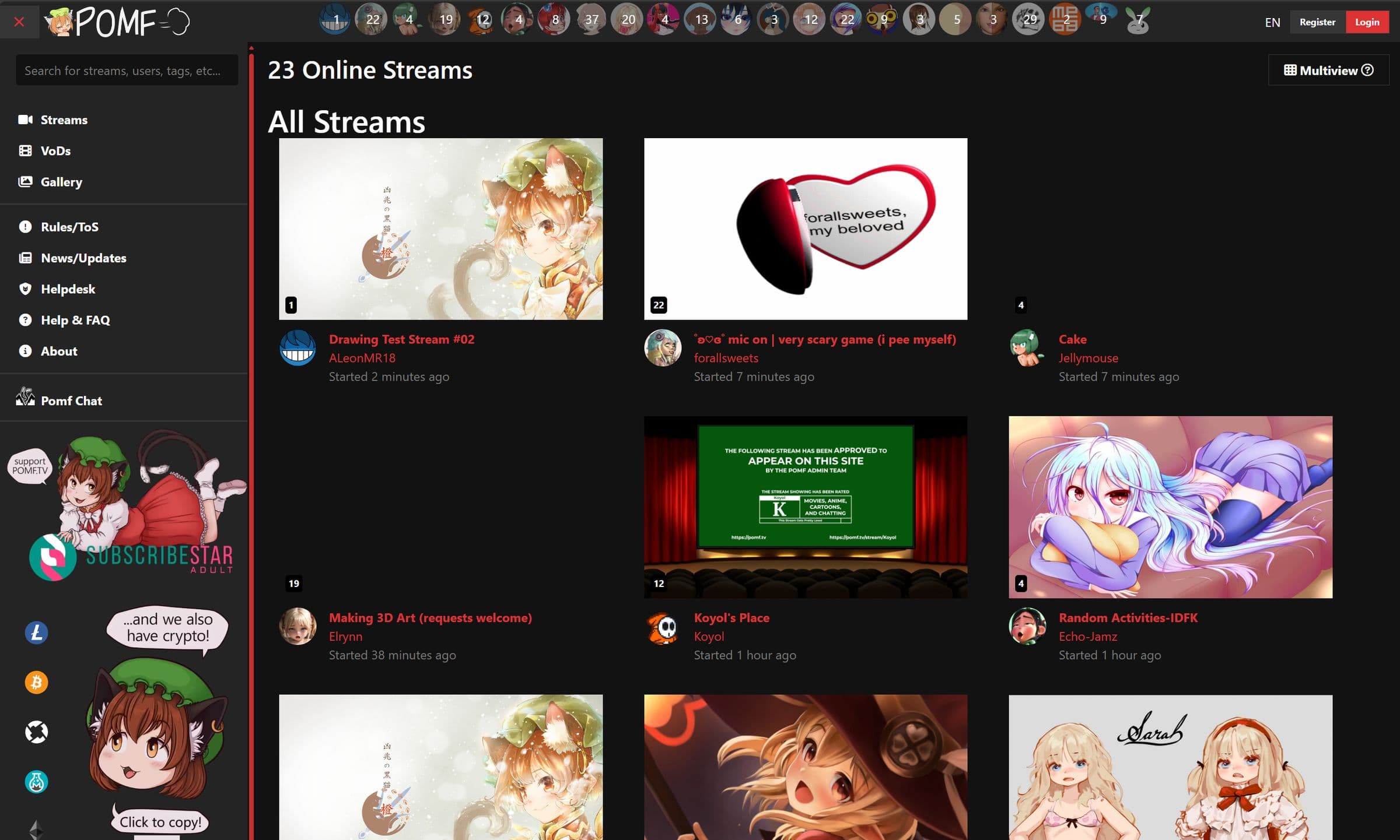 Pomf.TV screenshot 1