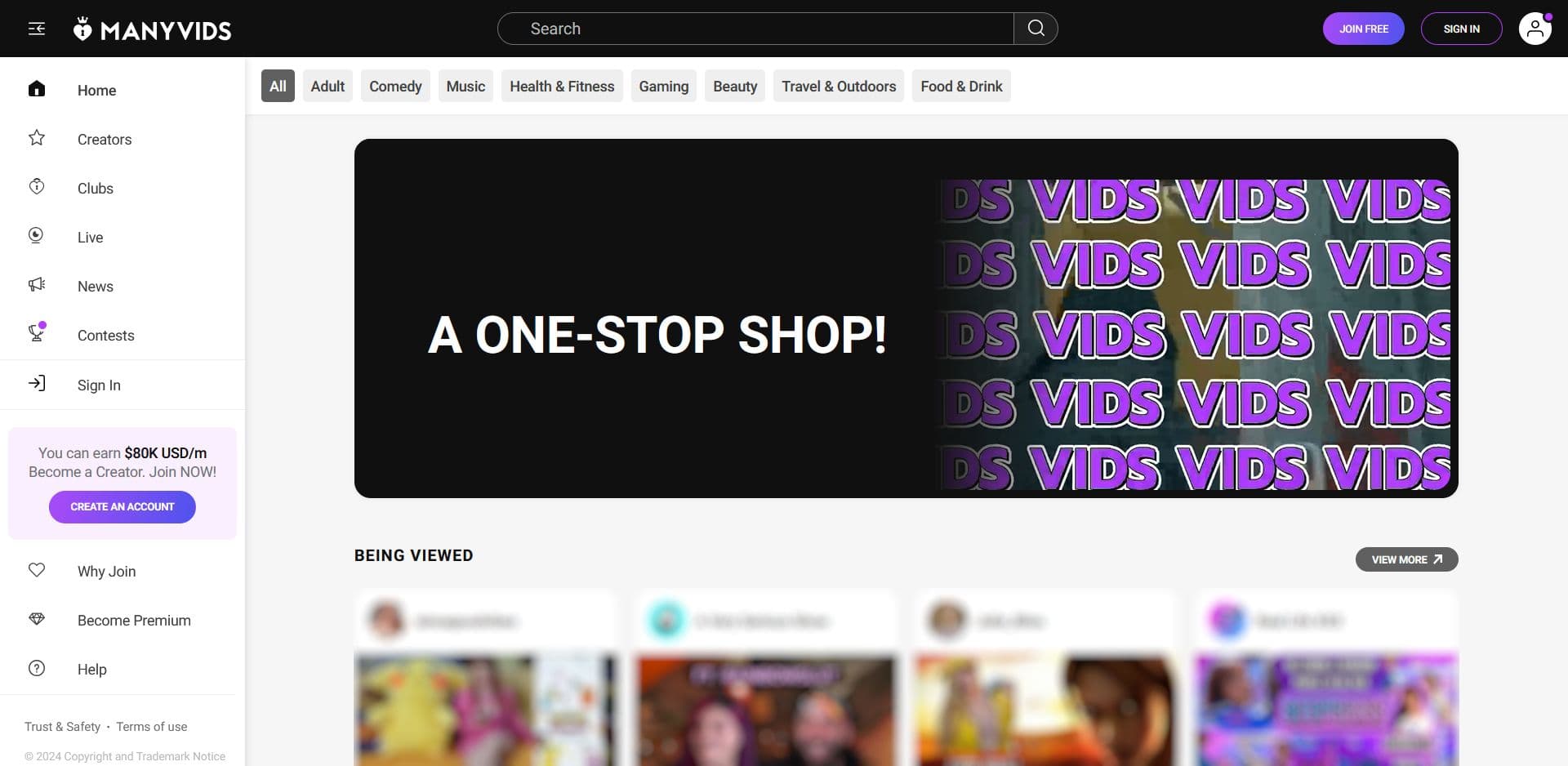 ManyVids screenshot 1