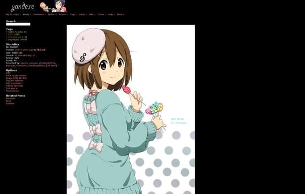 yande.re screenshot 2