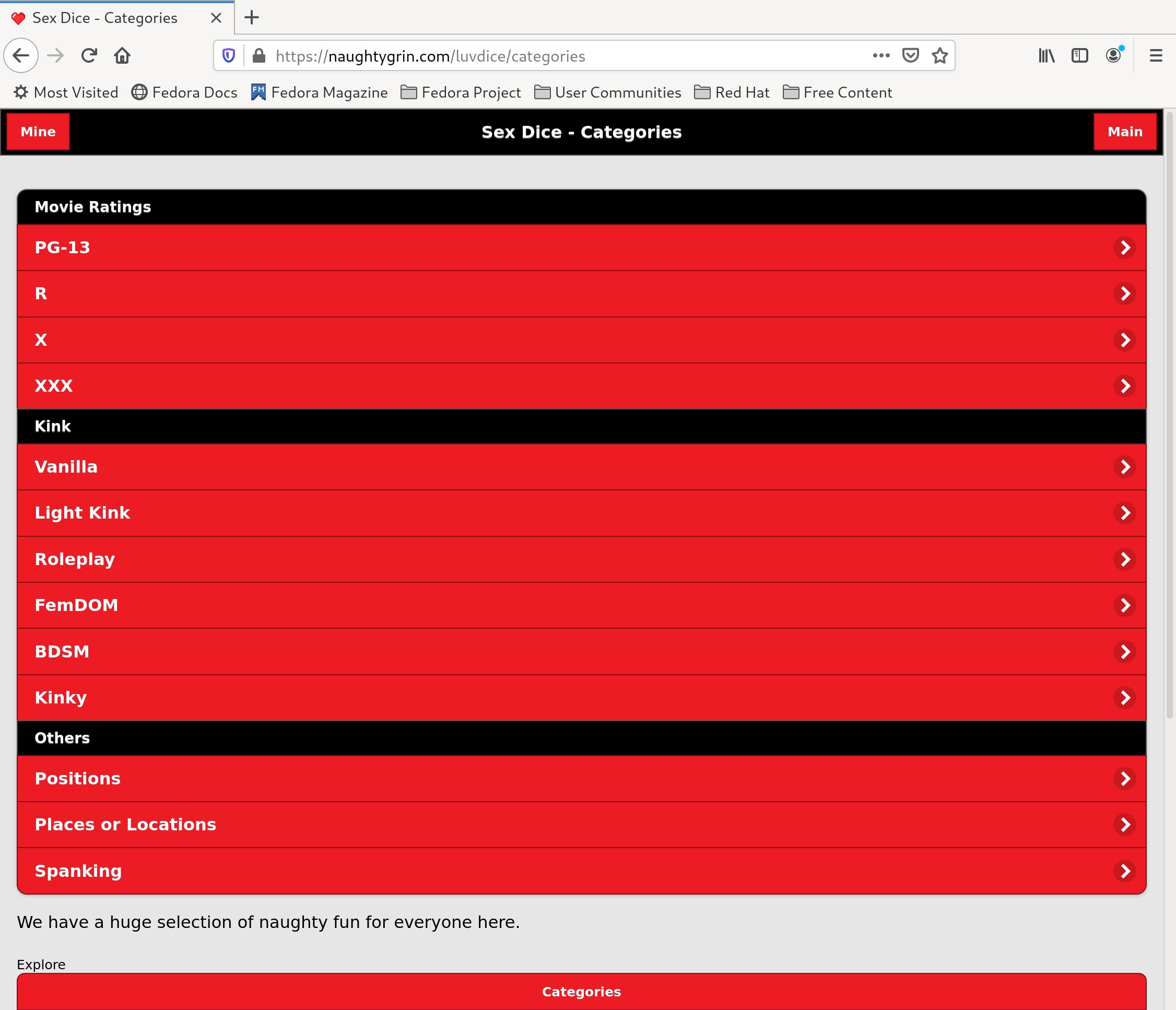 Naughty Grin screenshot 1