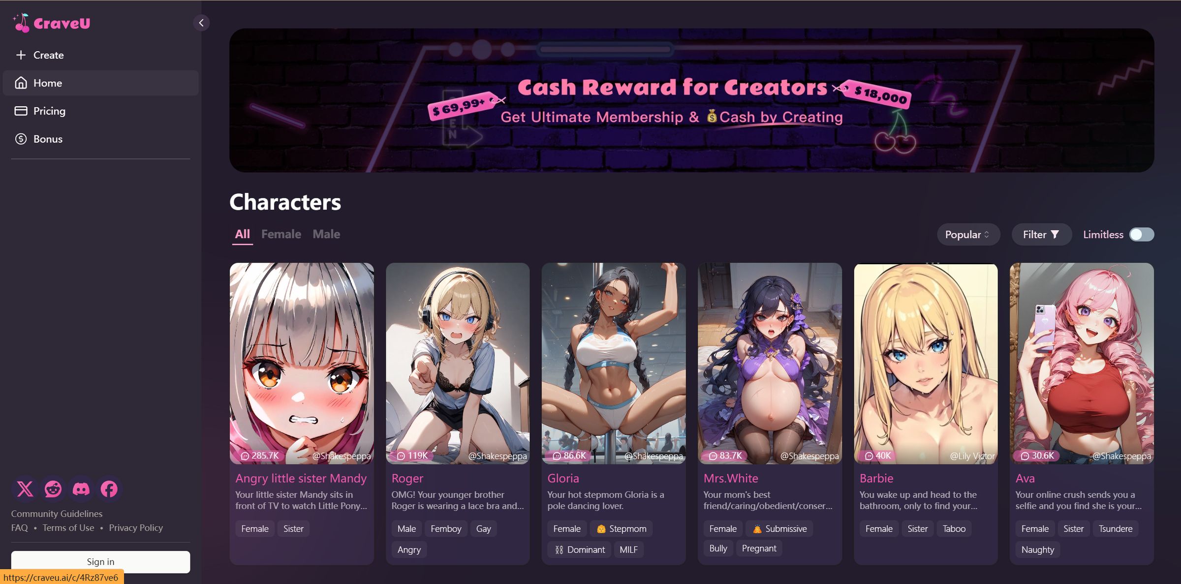 CraveU AI screenshot 1