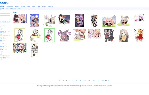 Danbooru screenshot 1