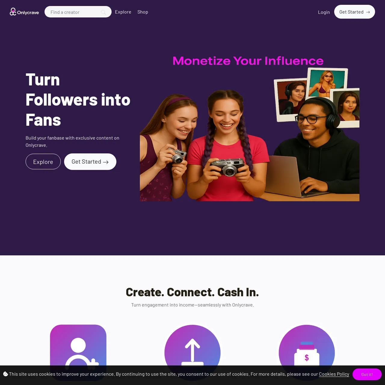 Onlycrave screenshot 1