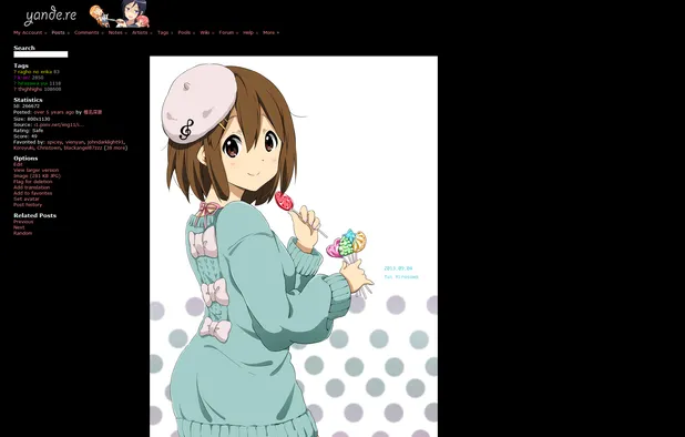 yande.re screenshot 2