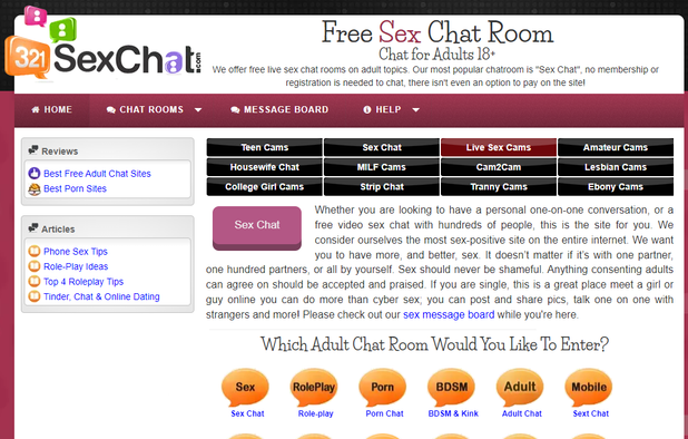 321 Sex Chat screenshot 1