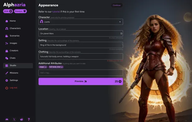 Alphazria screenshot 2