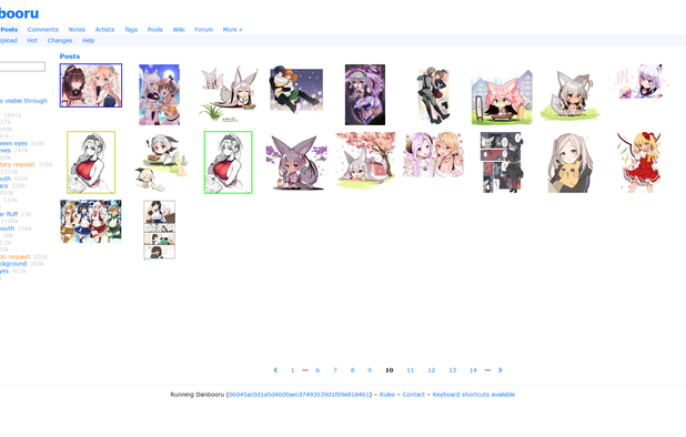 Danbooru screenshot 1