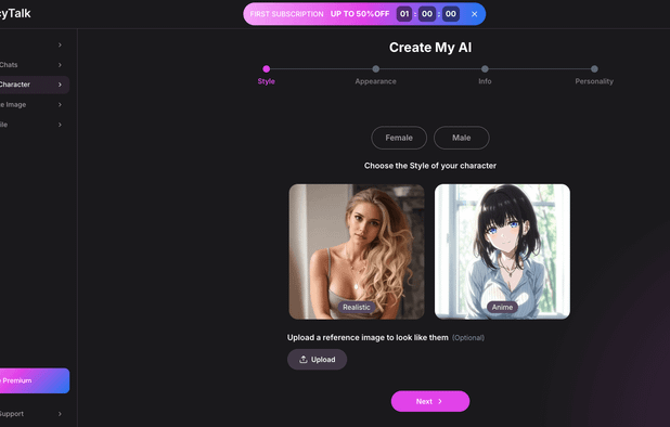 JuicyTalk AI screenshot 2