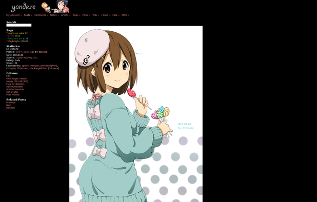 yande.re screenshot 2