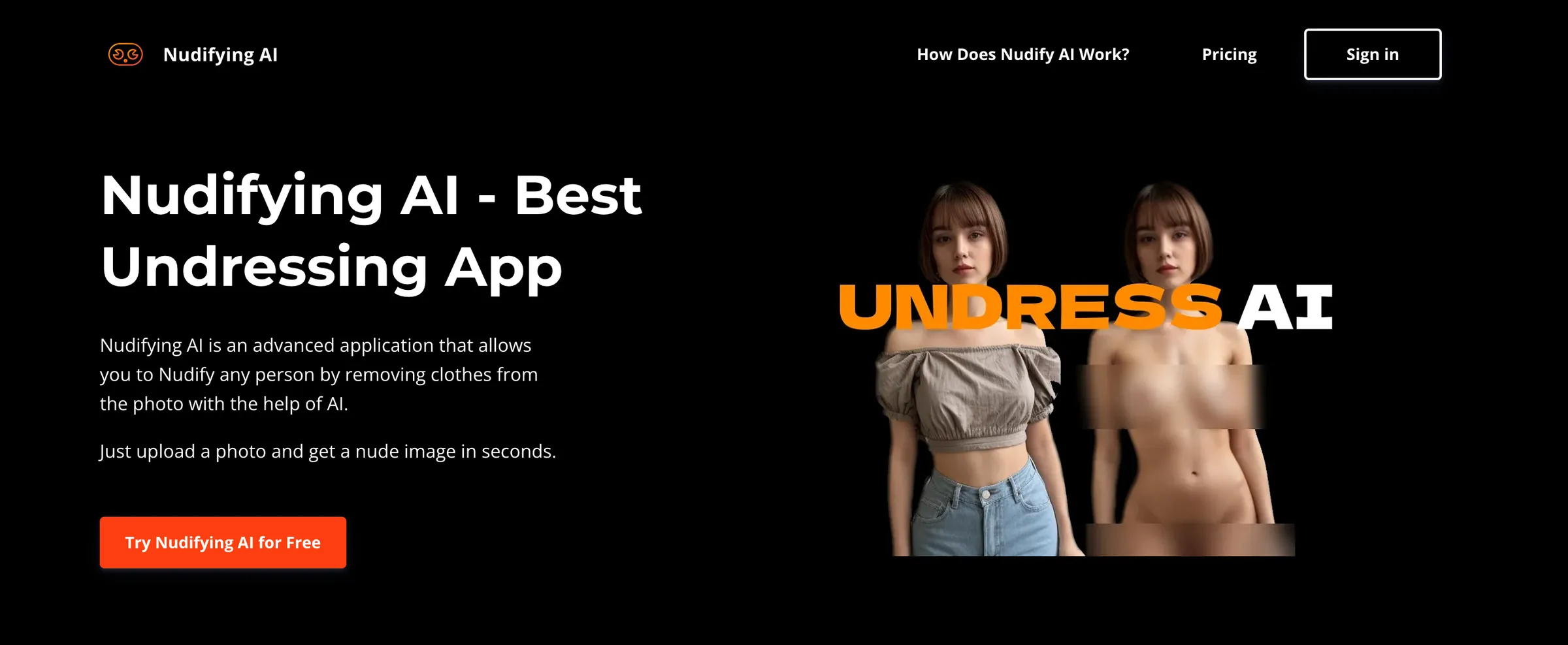 Nudifying AI screenshot 1
